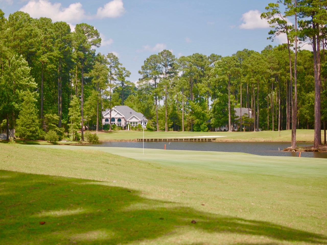 Cypress Landing approach over water